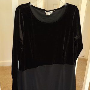 Linea By Louis Dell' Olio Black Dress Size Med.